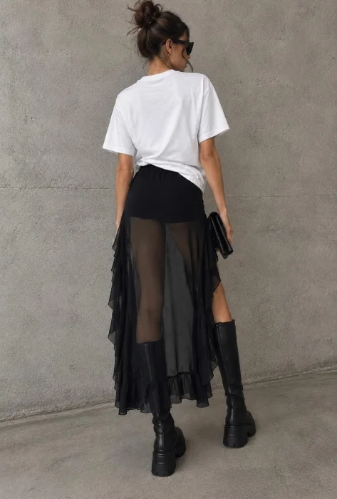 Maxifalda Tul con Short