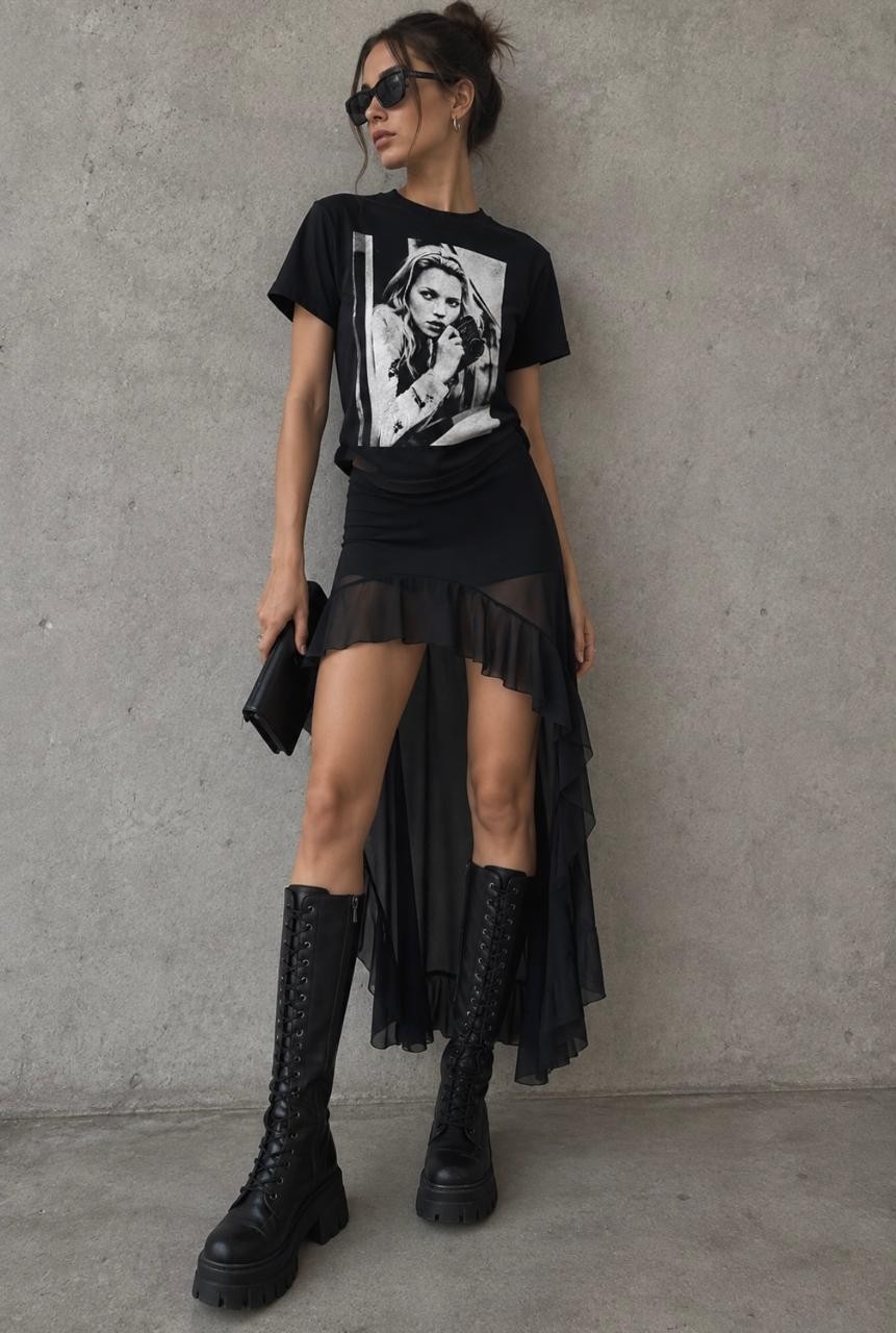 Maxifalda Tul con Short - Imagen 4