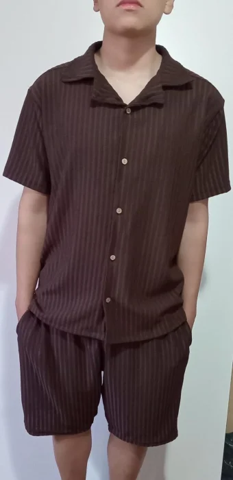 Conjunto Camisa de Hombre Cuello Cubano