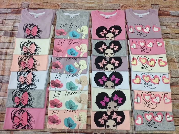 Remeras de Nena Algodón Peinado
