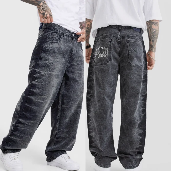 Pantalón Baggy Bordado