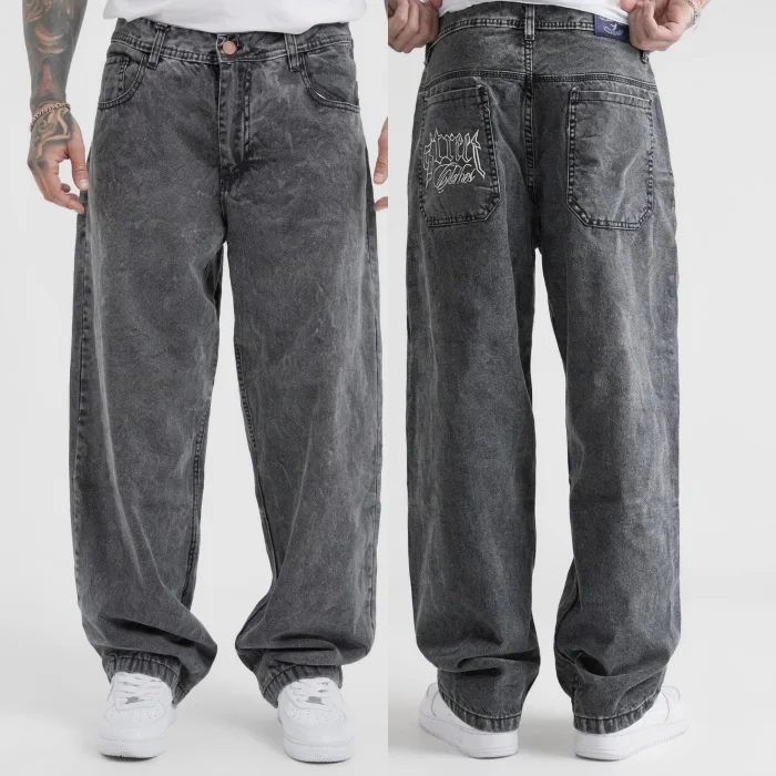 Pantalón Baggy Bordado