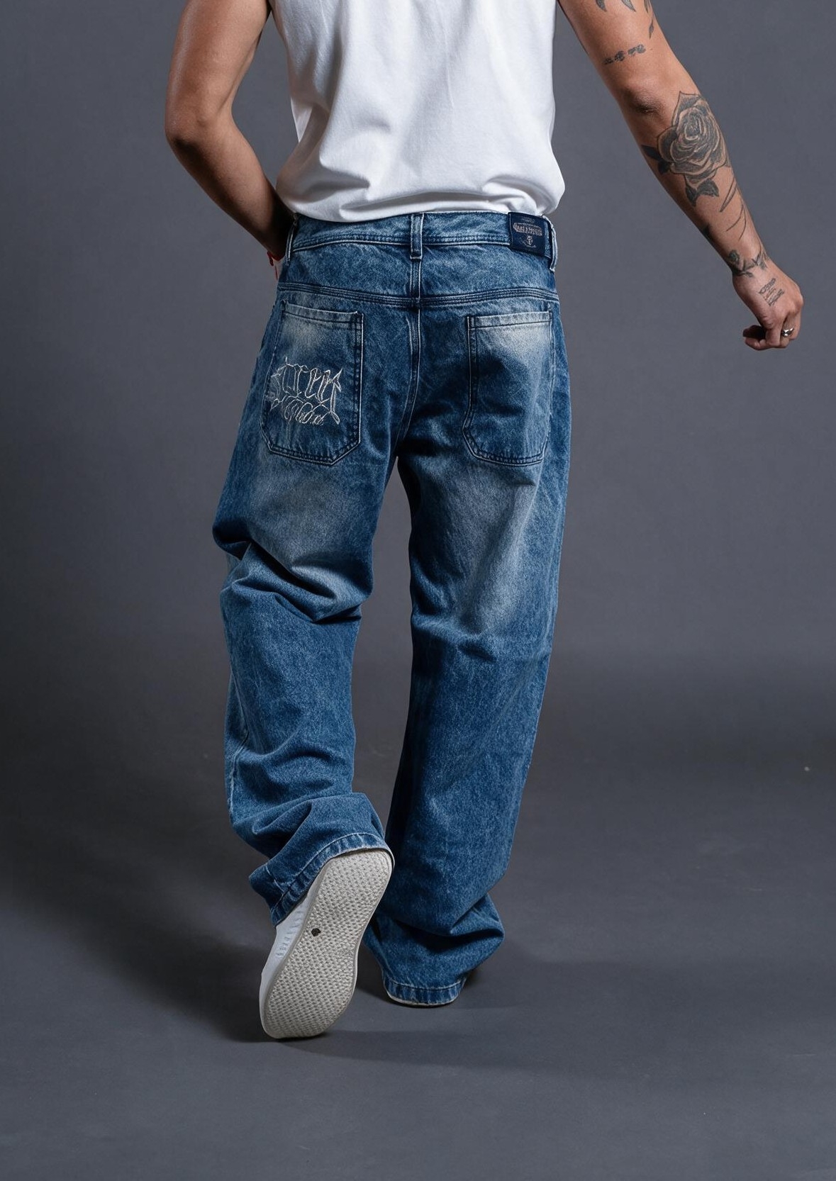 Pantalón Baggy Bordado Street - Imagen 3