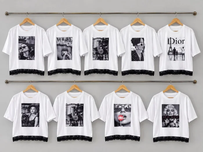 Remeras con Encanje
