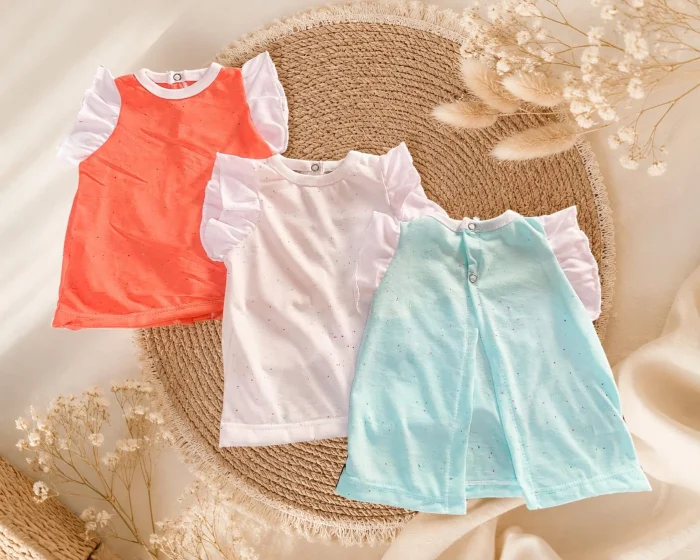 Blusa Algodon con Volados Lola T.(1 al 3)
