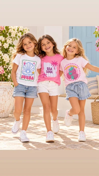 Remeras de Nena Modelos Verano