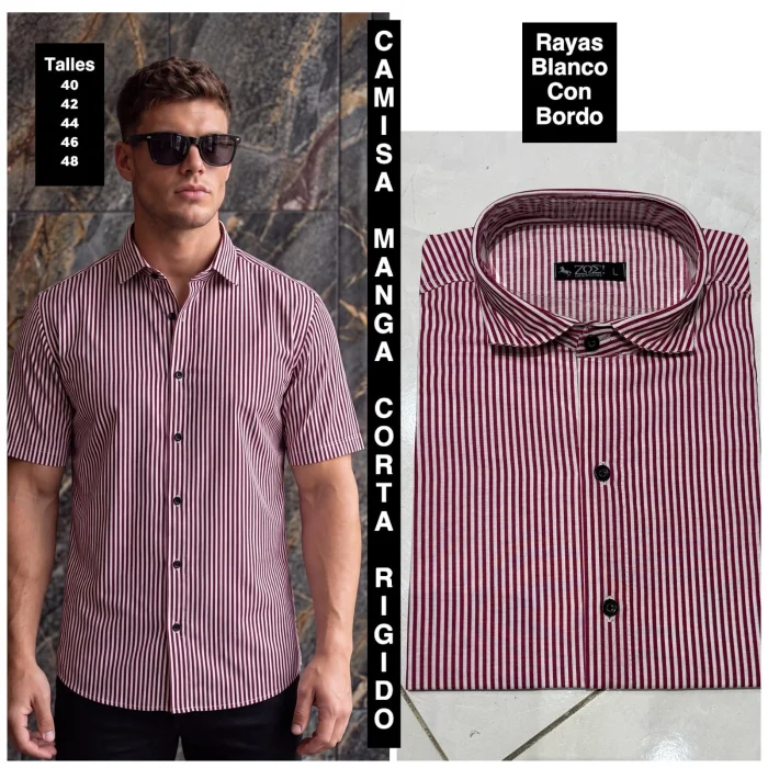 Camisas Manga Corta Rigidas