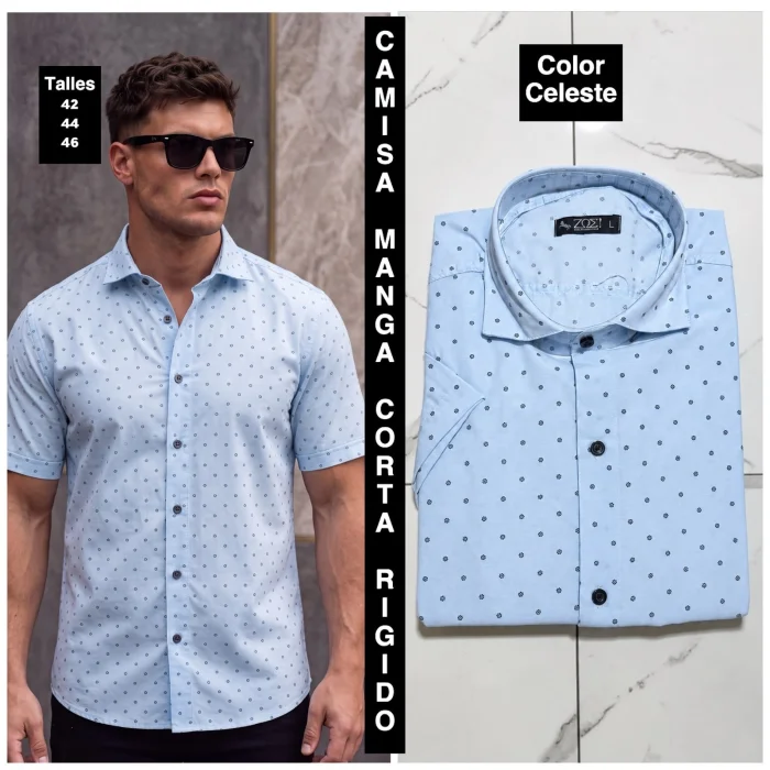 Camisas Manga Corta  Rigidas