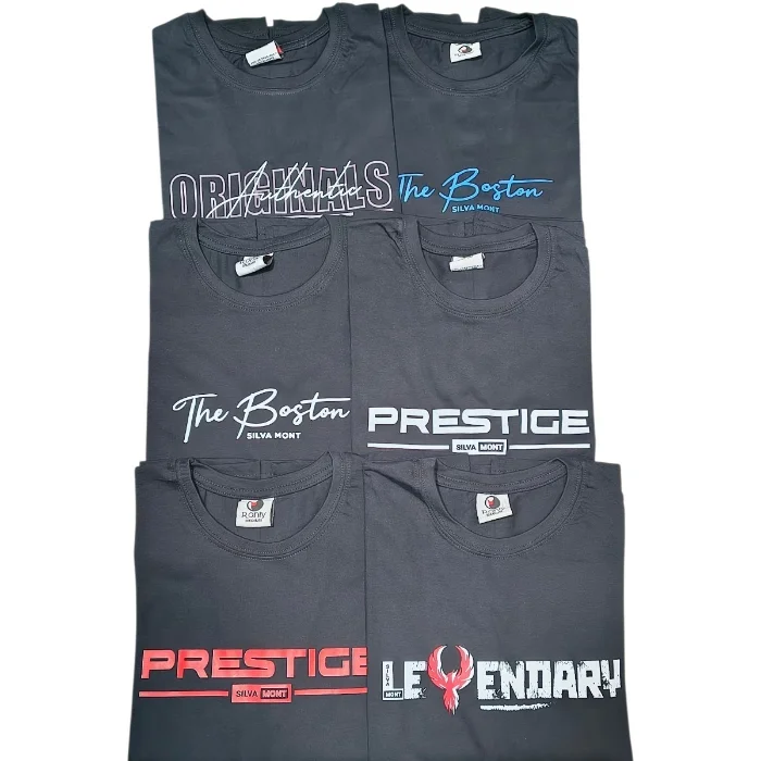 Remera Algodon Peinado Estampada