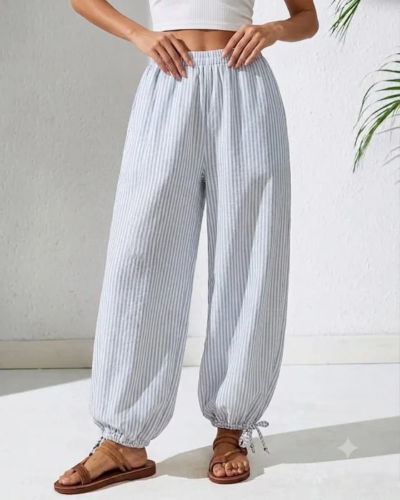 Pantalon Globo Rayado