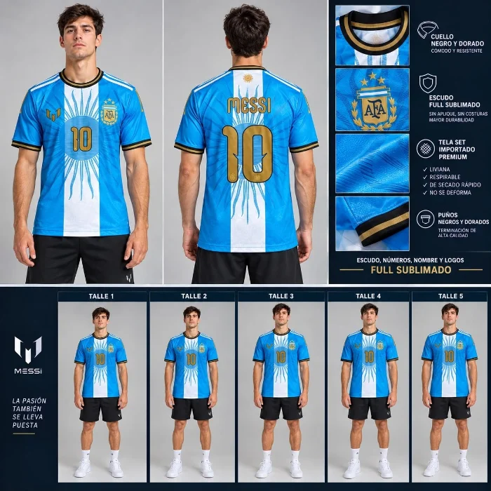 Camiseta Messi Despedida Set Importado Premium