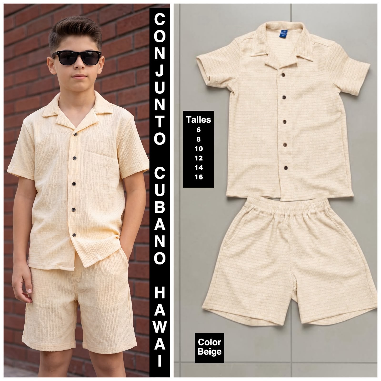 Conjunto de Niño Hawai Brusela - Imagen 2