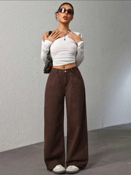 Wide Leg Chocolate