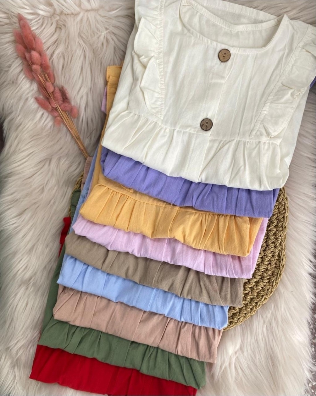 Vestido Beba Tela Tuzor Importado - Imagen 2