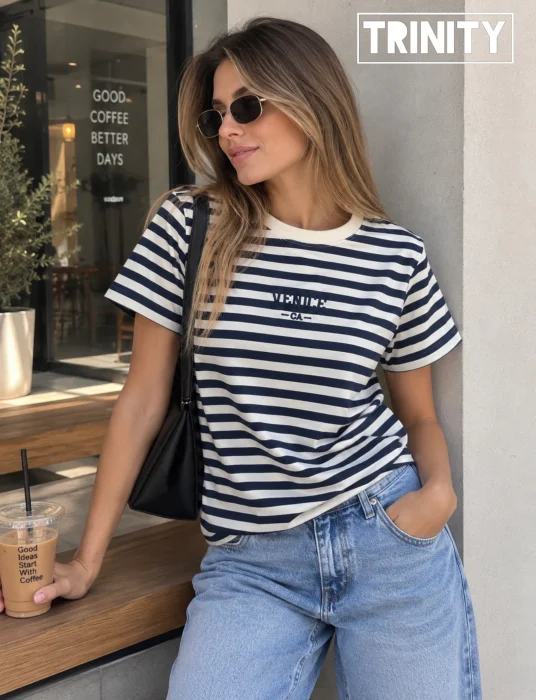 Remera Rayada Venice Viral