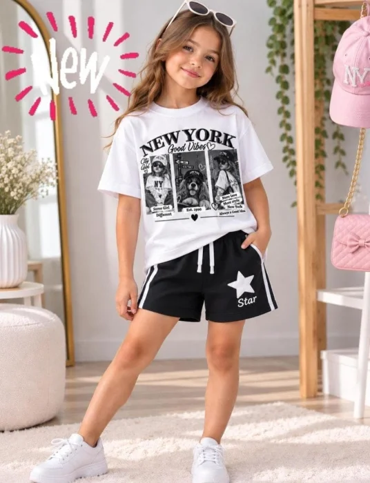 Remera Oversaid Baby Teens New York