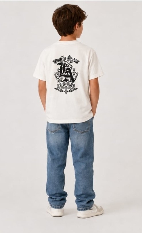 Remera Doble Estampa Over de Niño - Imagen 3