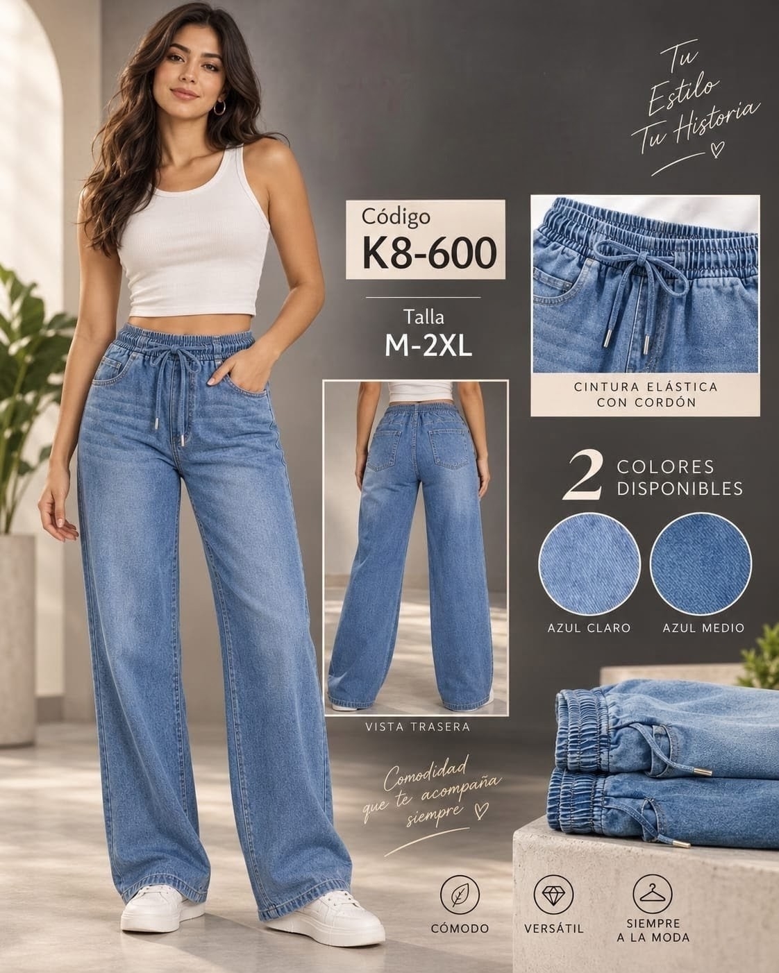 Pantalón Jeans Liviana - Imagen 2