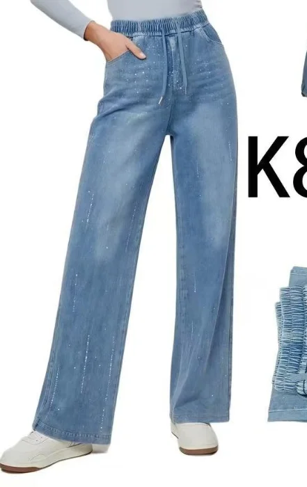 Pantalón Jeans con Strass