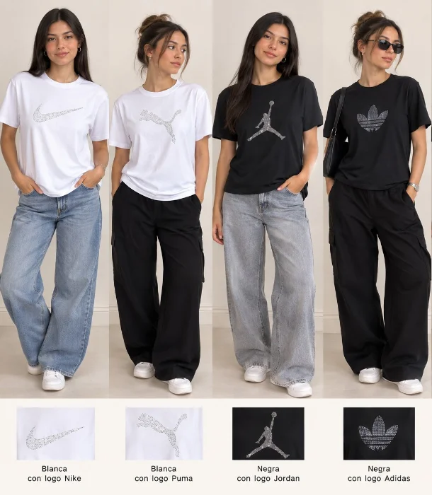 Remeras con Strass