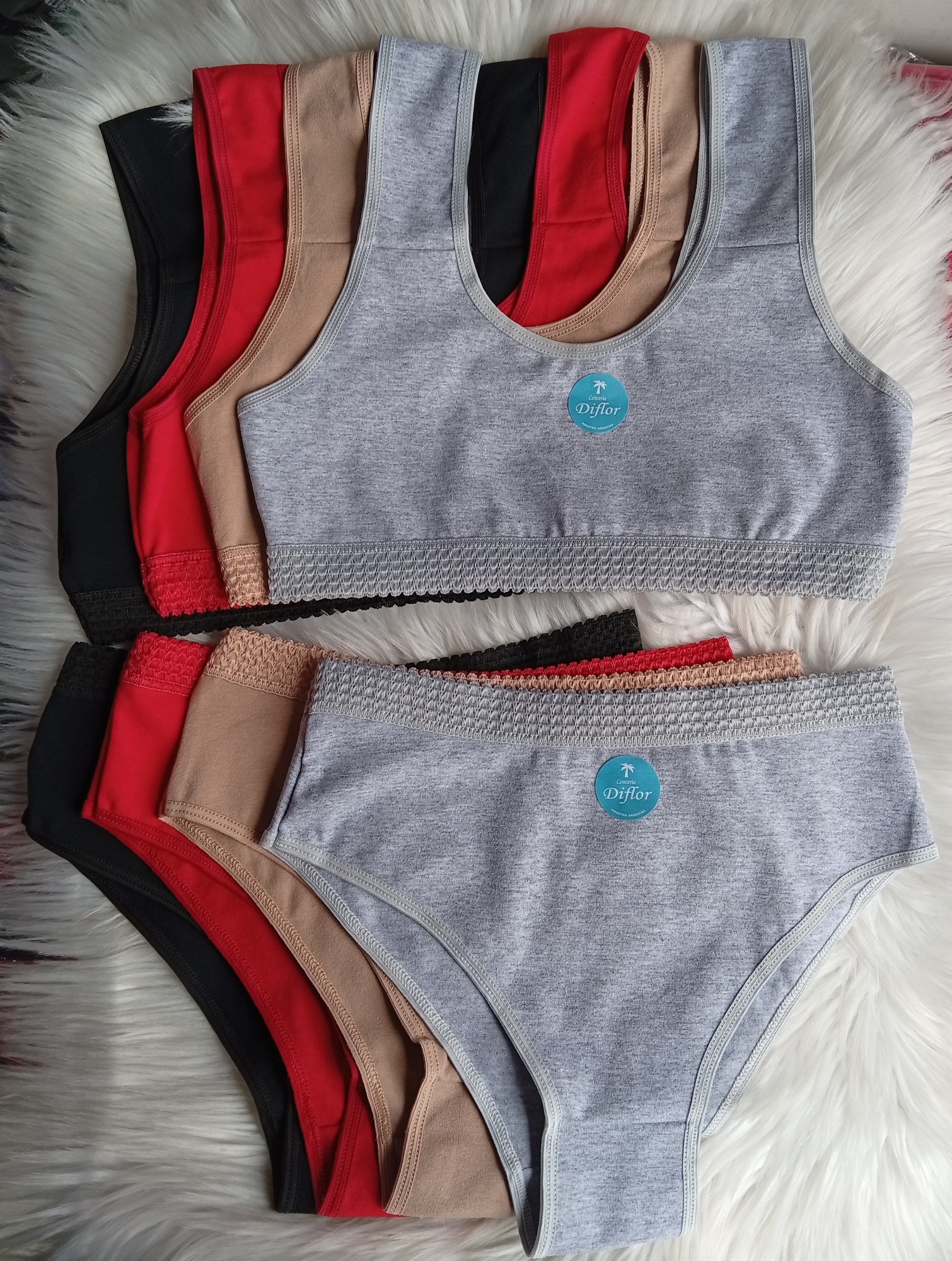 Conjunto Nena Algodón Escamado Docena - Imagen 2