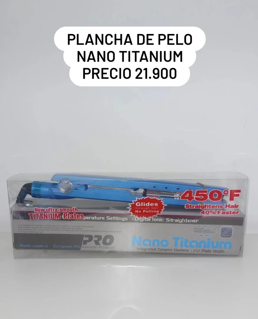 Plancha y Buclera 2 en 1, Plancha Nano Titanium y Cepillo Secador - Imagen 2
