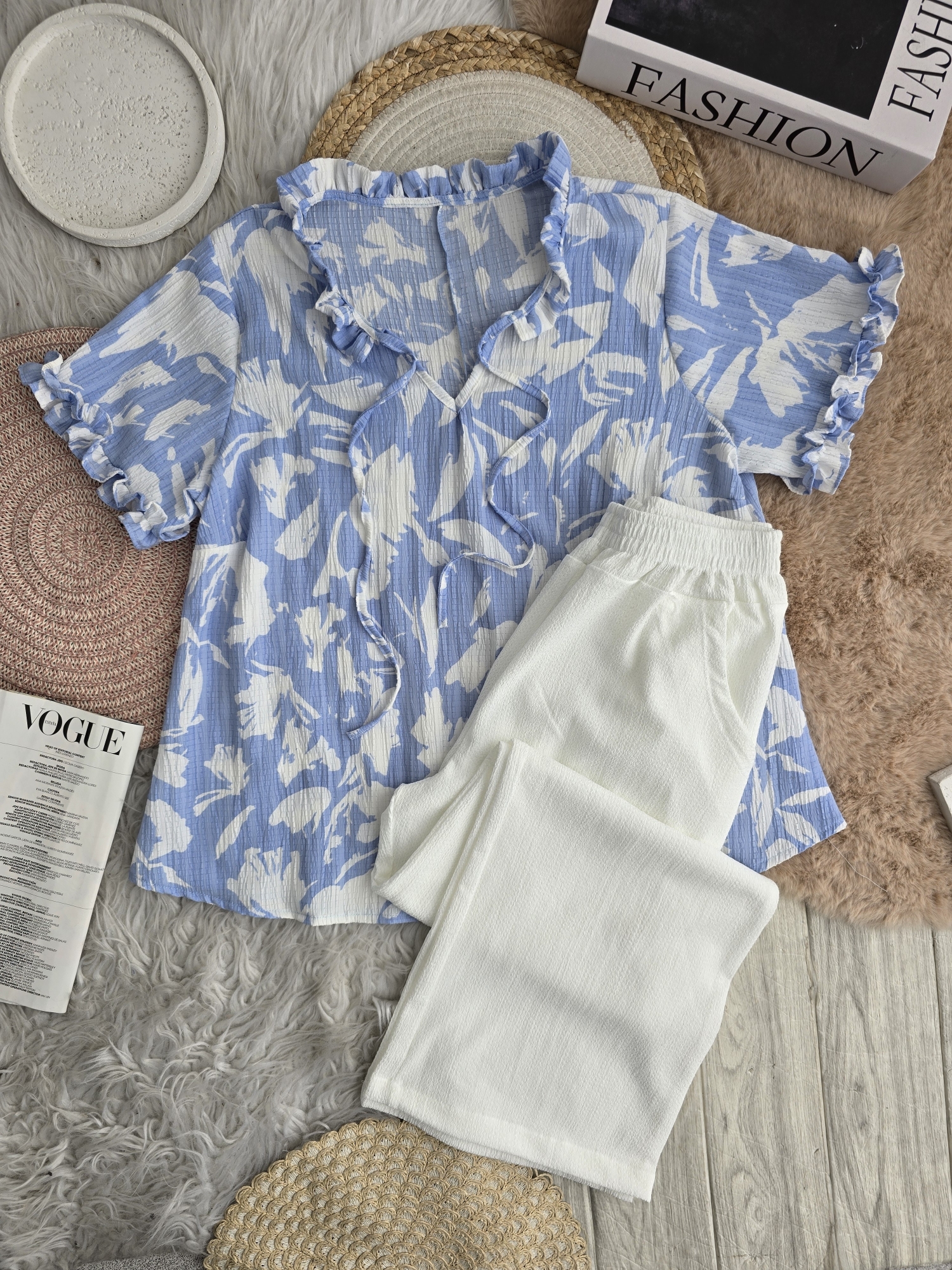 Blusa Estampada Lino - Imagen 5