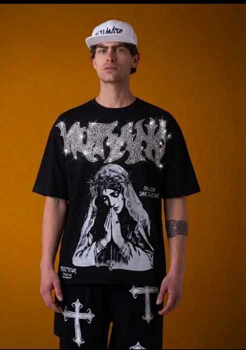 Remeras de Algodón con Strass