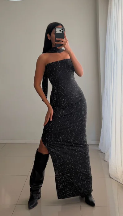 Vestido Estras Estraple