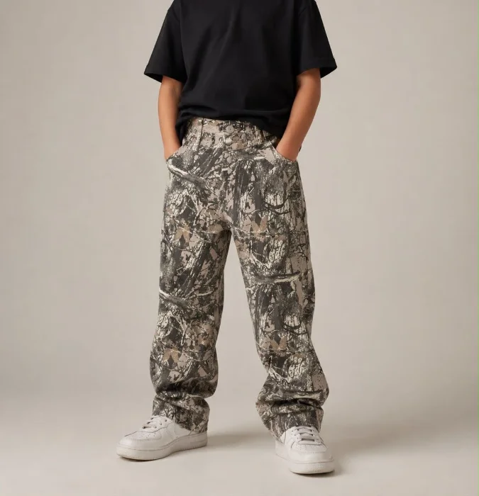 Jeans Camuflado Recto
