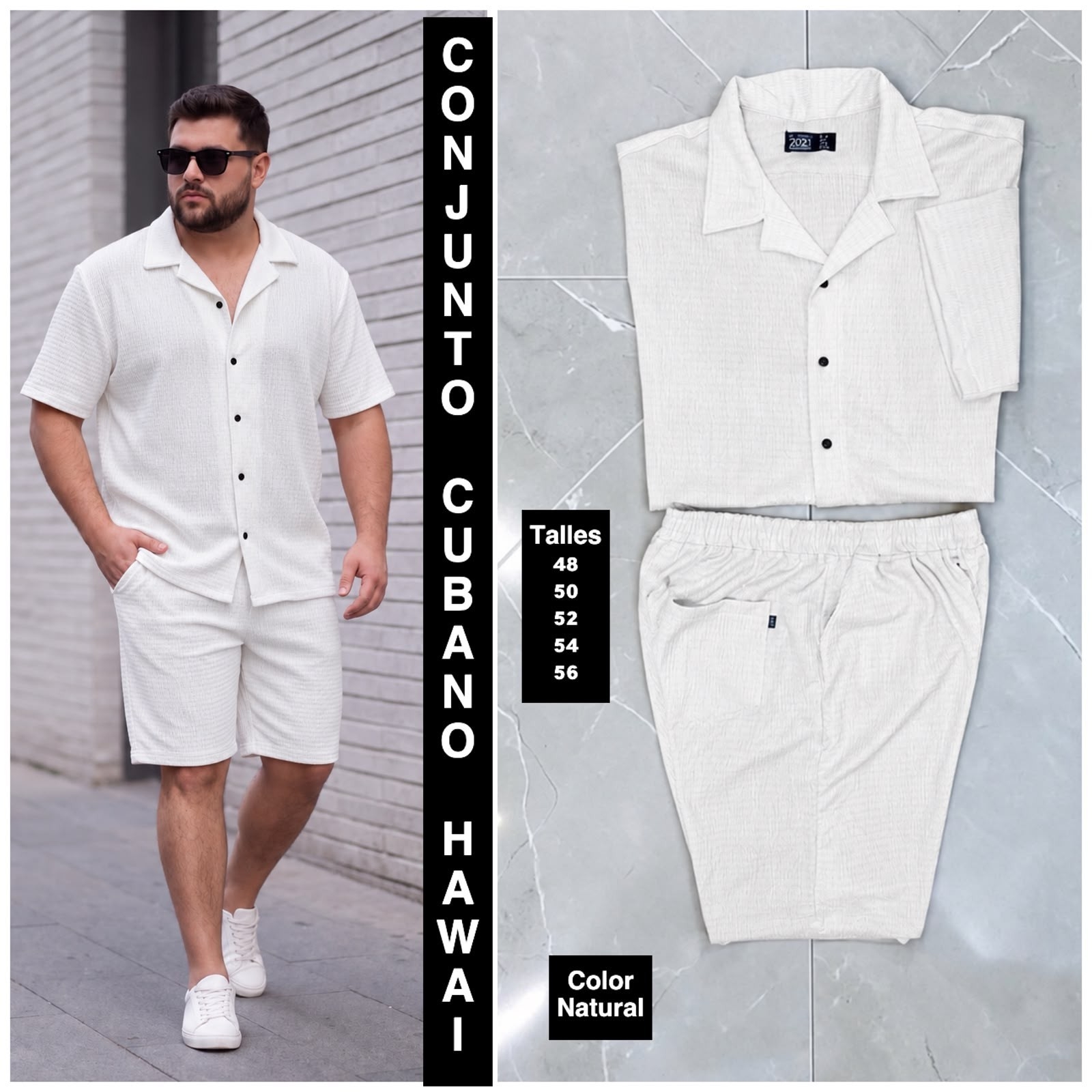 Conjunto Hawai Brusela Talles Especiales - Imagen 3