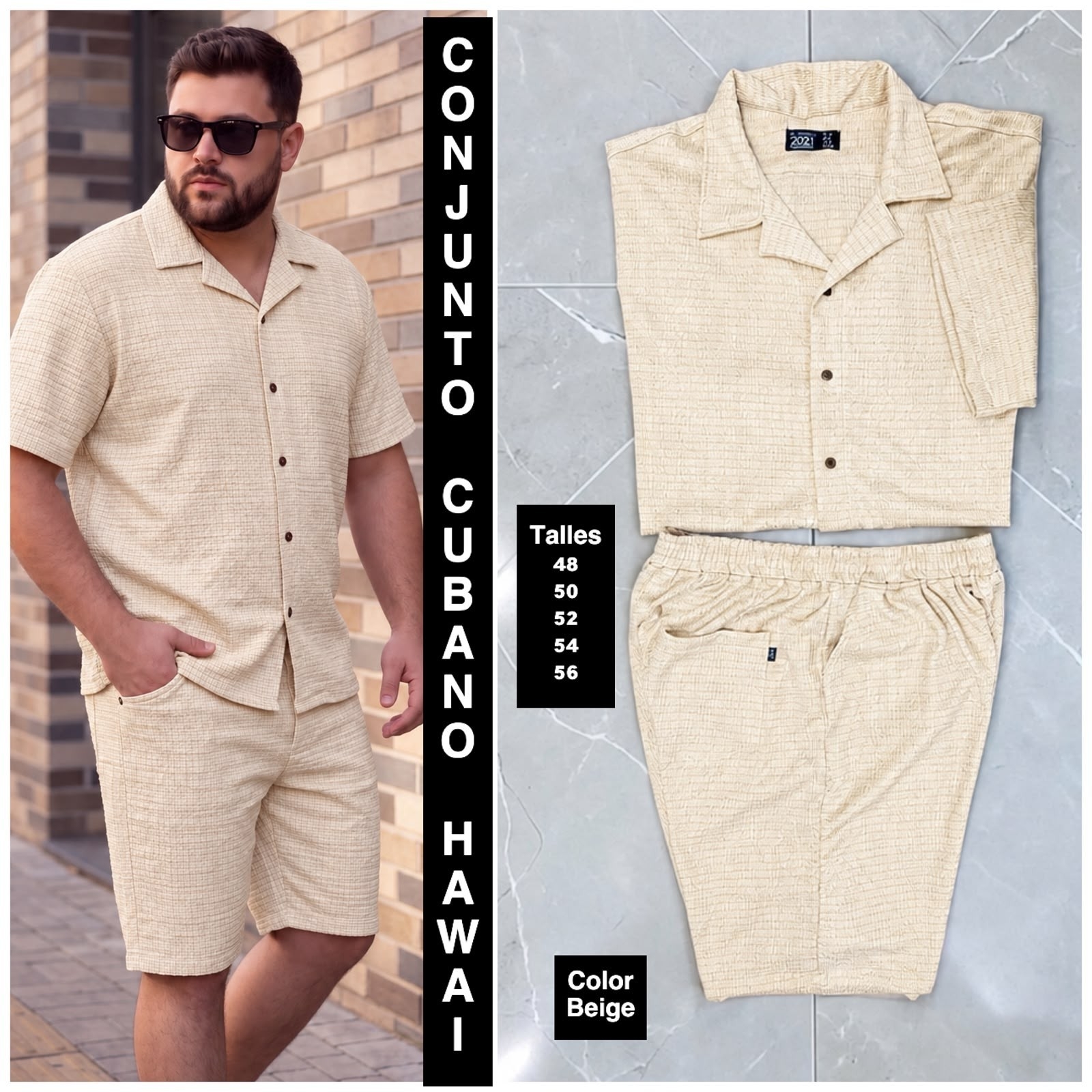 Conjunto Hawai Brusela Talles Especiales - Imagen 4