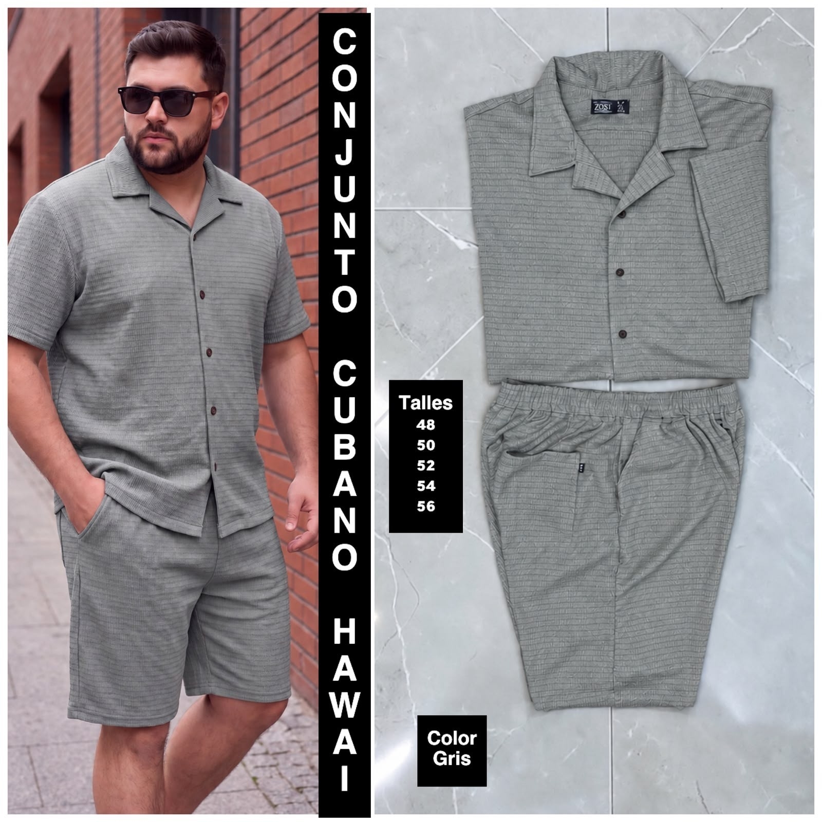Conjunto Hawai Brusela Talles Especiales - Imagen 2