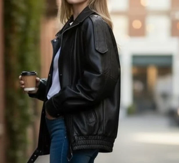 Campera Oversize Doble Cuello