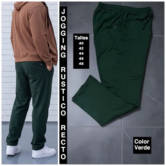 Joggins  Clasico Recto.de Tela Rustico Premium