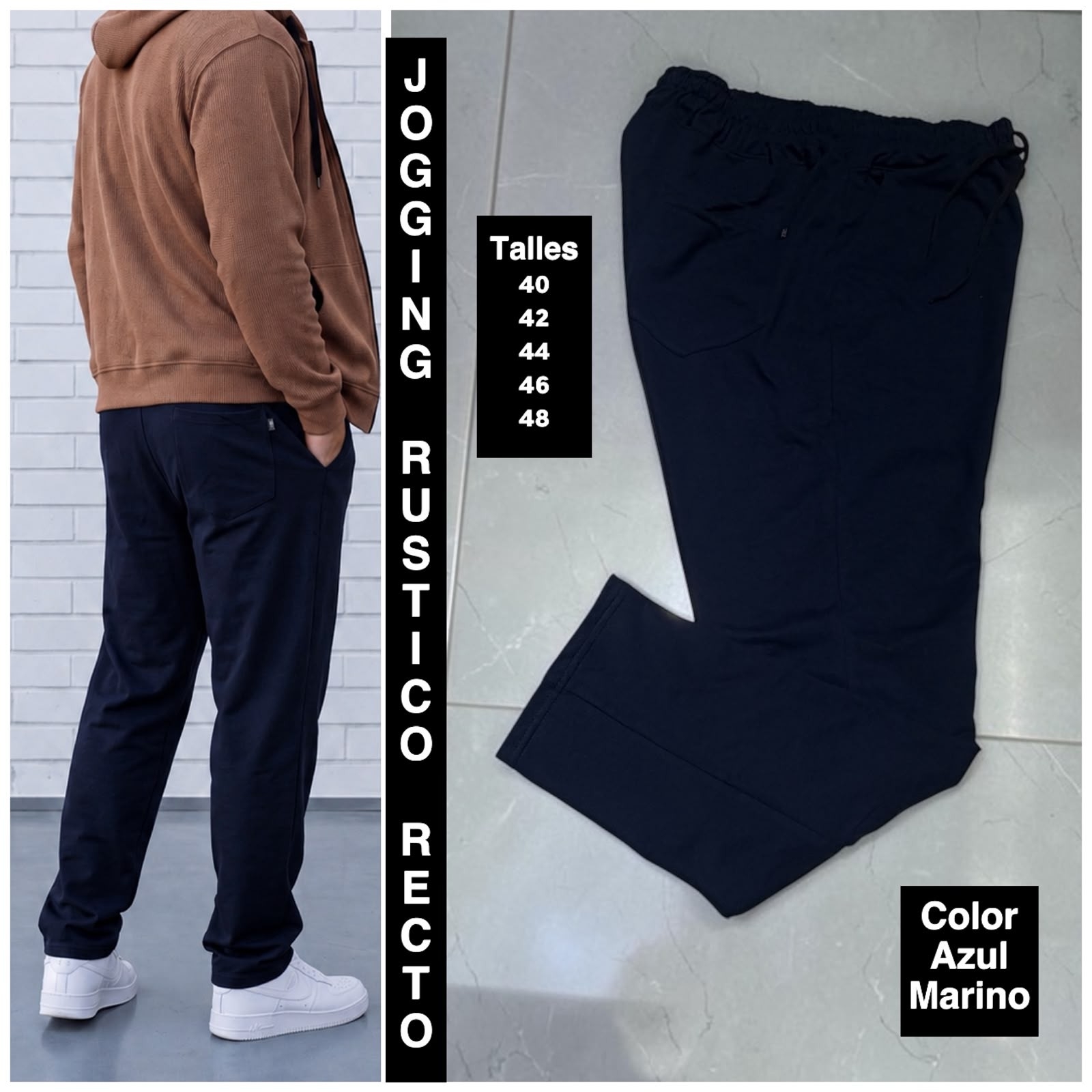 Joggins  Clasico Recto.de Tela Rustico Premium - Imagen 5