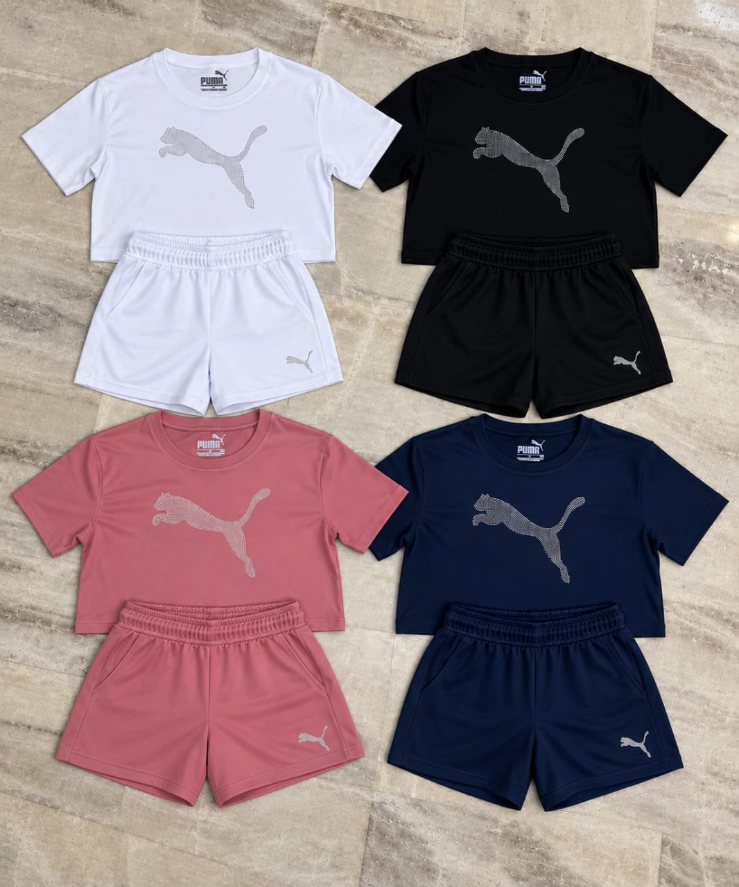 Conjunto Jaguar & Adi de Licra Stella con Stras Short + Remera Overside - Imagen 3