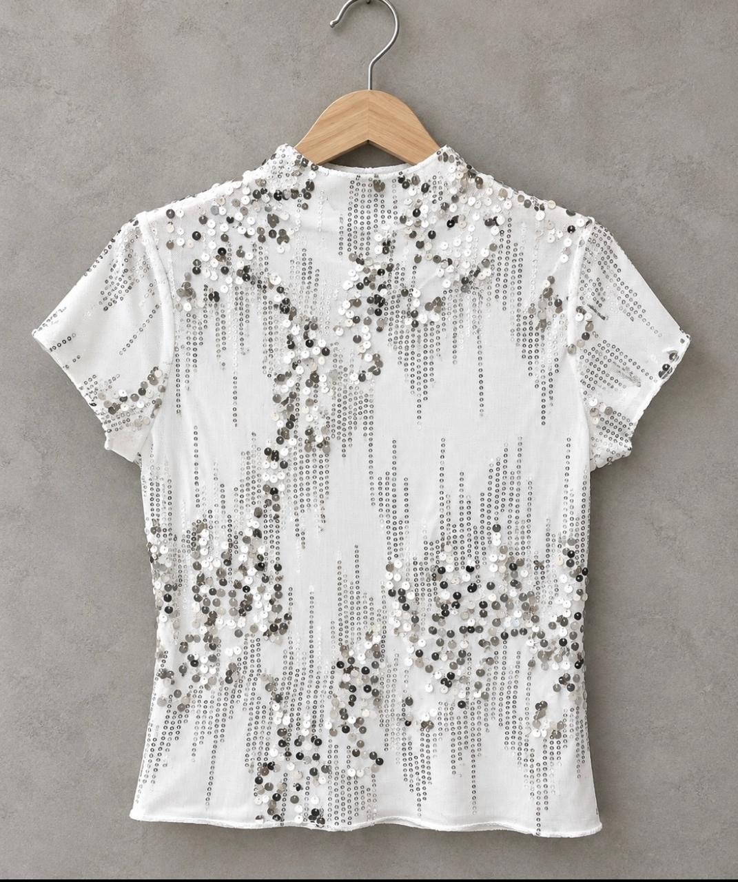 Remera Microtul con Lentejuelas - Imagen 4