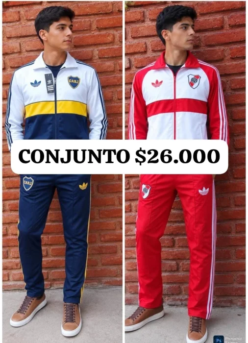 Conjuntos Rompeviento Boca y River