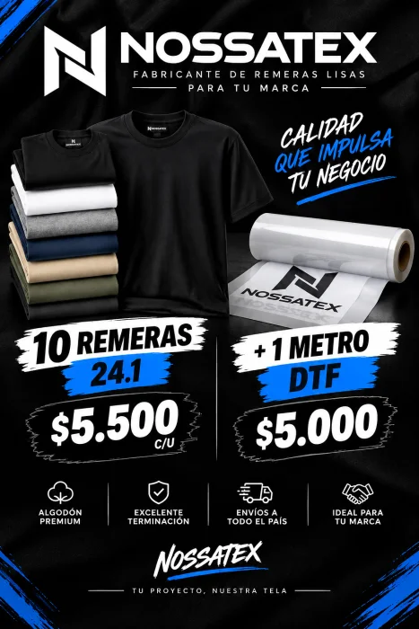 Remeras +dtf Lisas