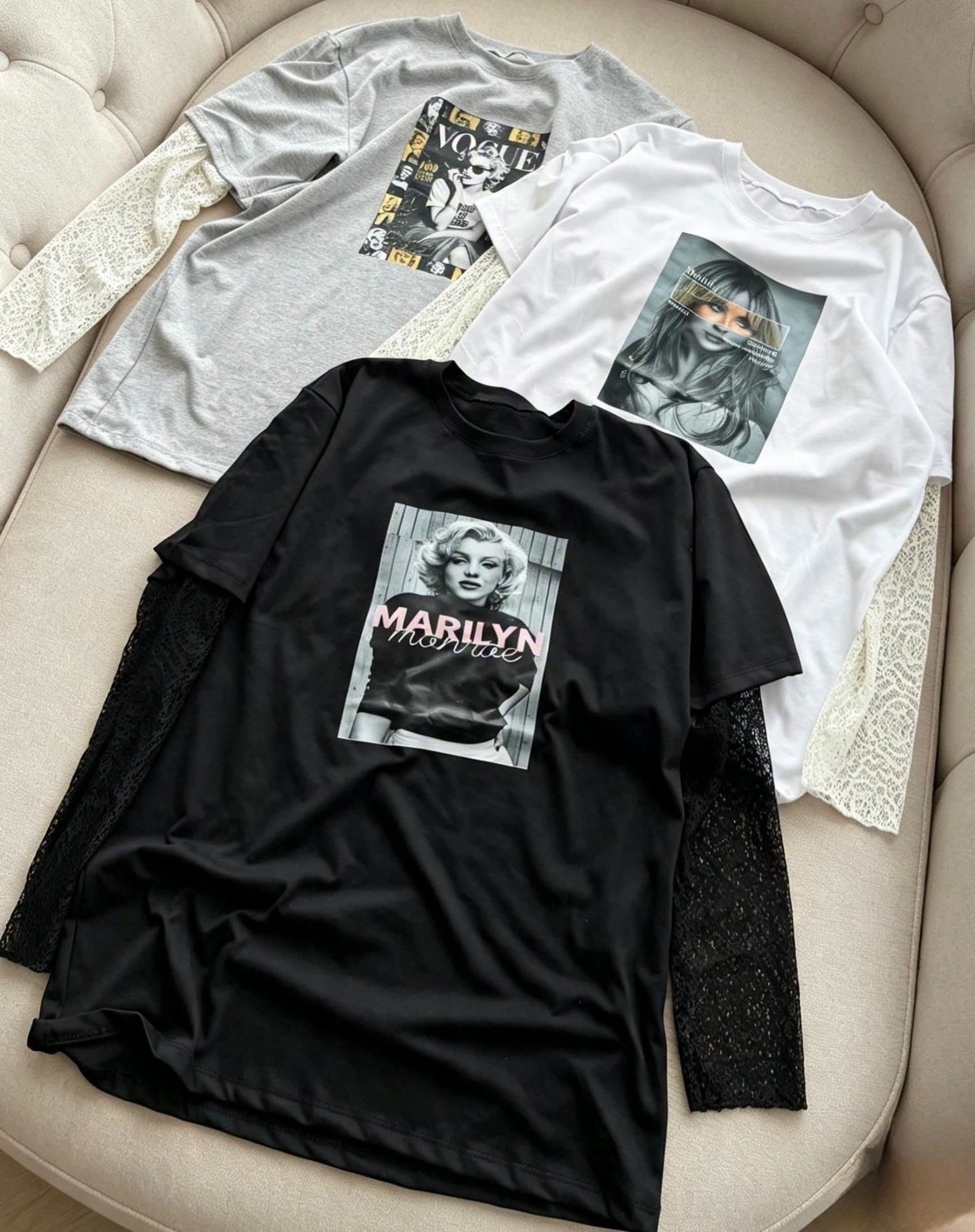 Remerones Manga Encajé - Imagen 2