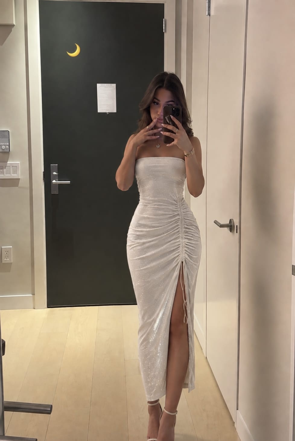 Vestidos Largos/vestido con Brillo/vestido Strass/vestido con Frunce/vestido Straples - Imagen 1