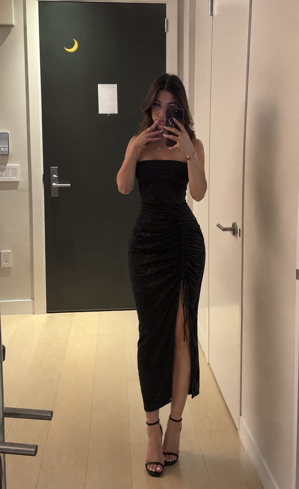Vestidos Largos/vestido con Brillo/vestido Strass/vestido con Frunce/vestido Straples - Imagen 2