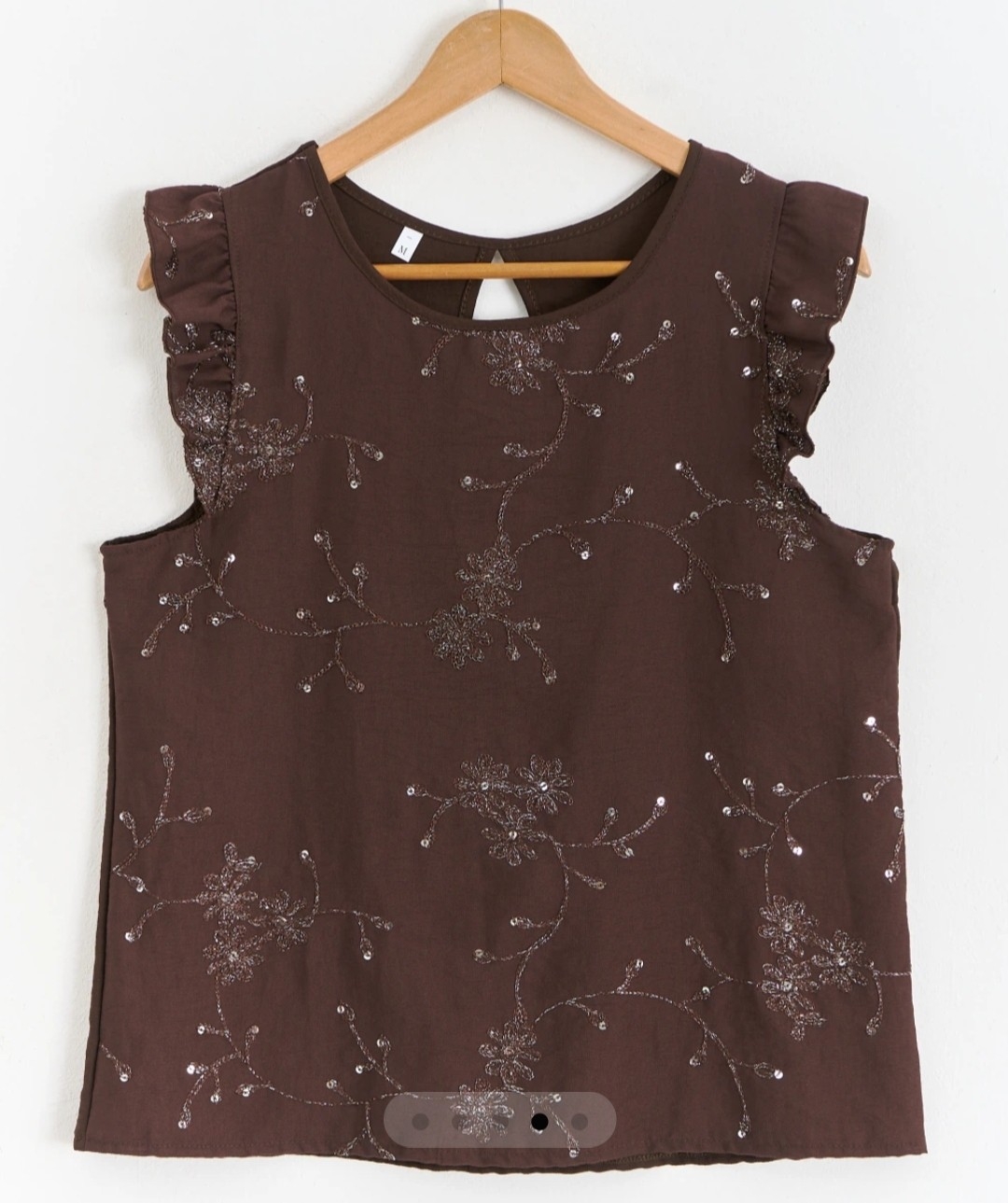 Blusa Twil Bordado C/brillo - Imagen 2