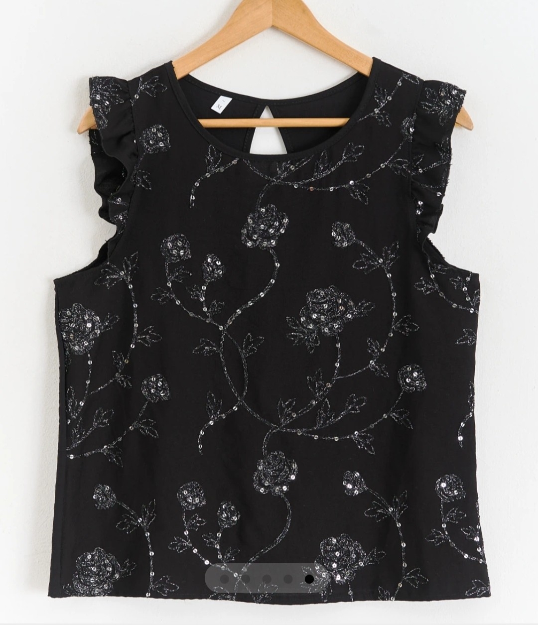 Blusa Twil Bordado C/brillo - Imagen 3