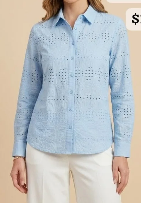Camisa Mujer Broderi Importada
