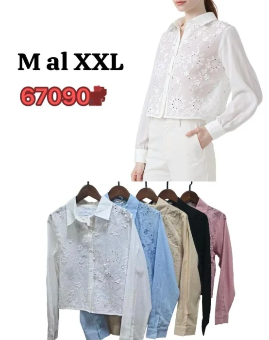 Camisa con Flores Importada