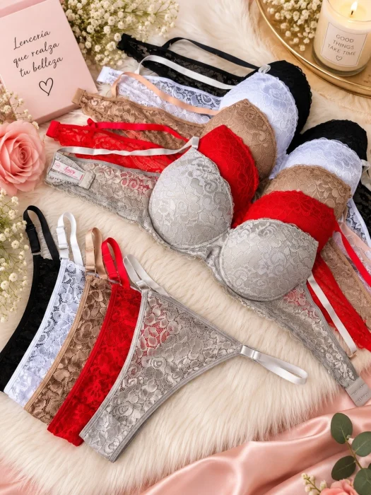 Conjunto Armado con Aro Todo Encaje