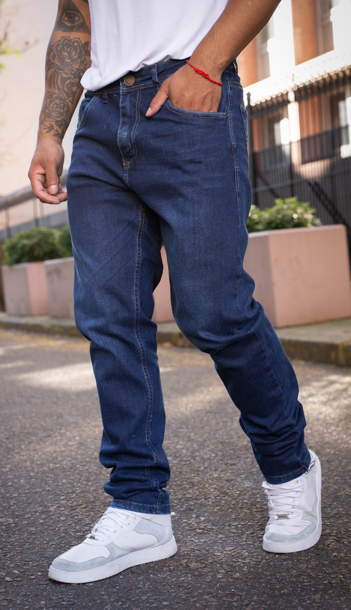 Pantalón Jeans Corte Clasico Elastizado - Imagen 2