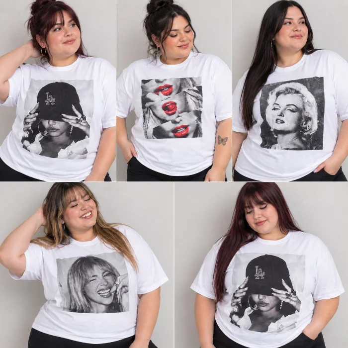 Remeras Talle Especial en Algodón Peinado Damas